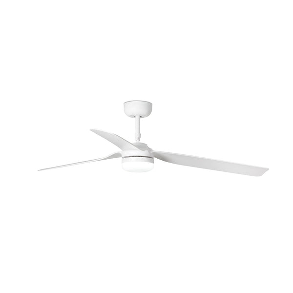 Punt 130cm Ceiling Fan with LED Light / White / ABS Blades
